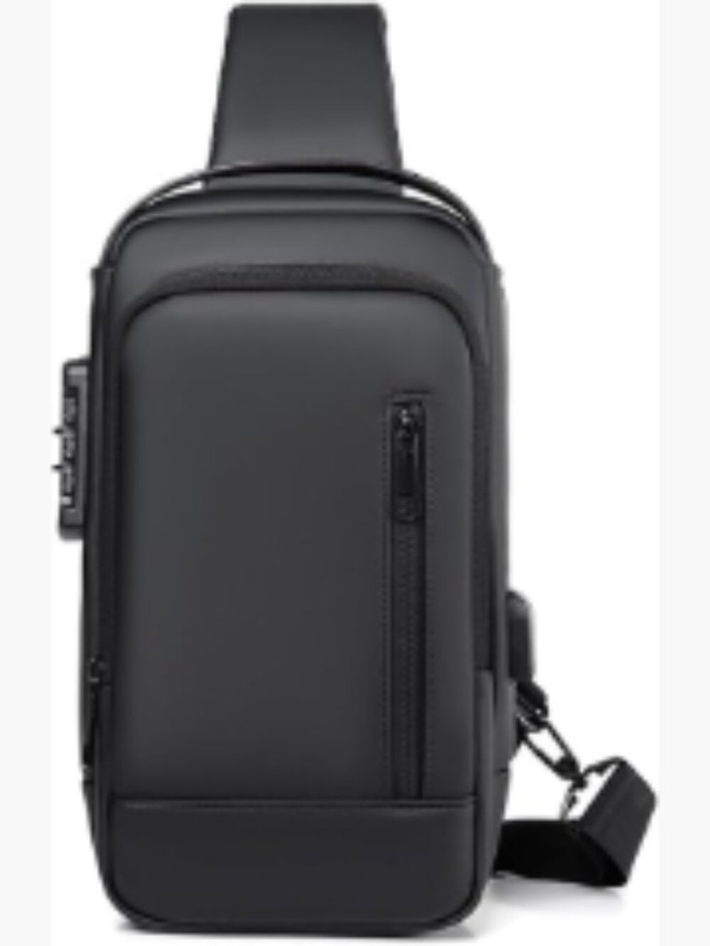 Black Crossbody Sling Bag Unisex - Sleek Everyday Carry